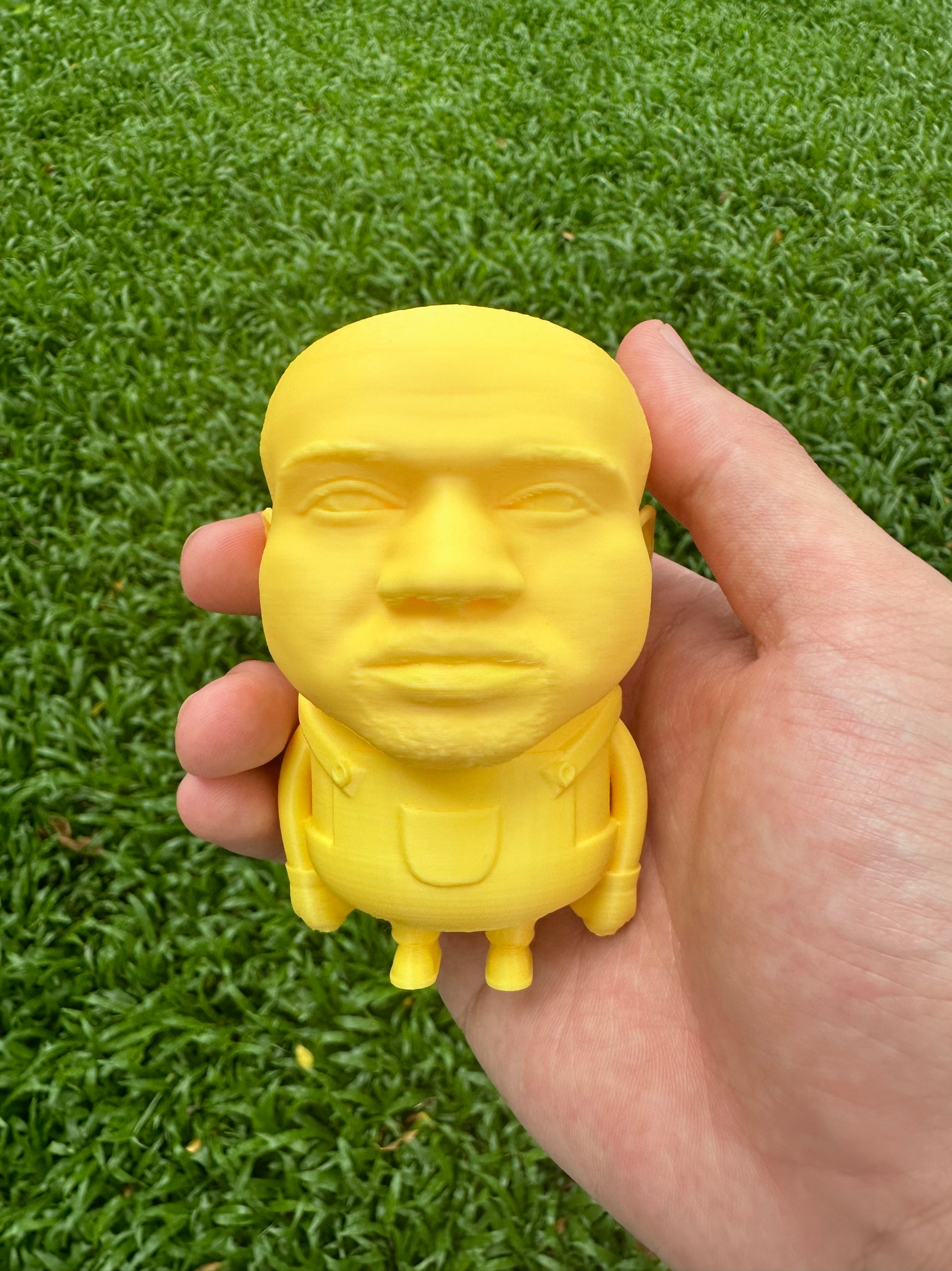 Playful Rap & Cartoon Mashup Sculpture - Surreal Pop Art Desk Toy for HipHop Meme Lovers