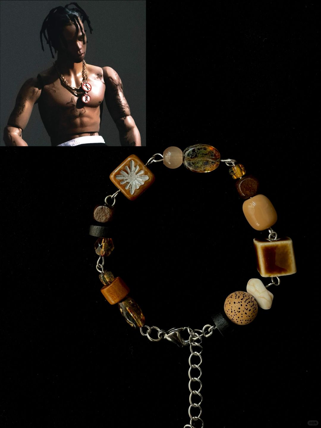 Handmade Album Cover Inspired Adjustable Bracelet | Music Theme Fashion Jewelry | Unique Design & Copyright-Safe