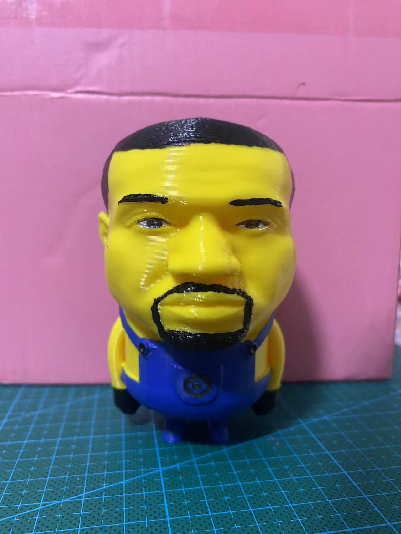 Playful Rap & Cartoon Mashup Sculpture - Surreal Pop Art Desk Toy for HipHop Meme Lovers