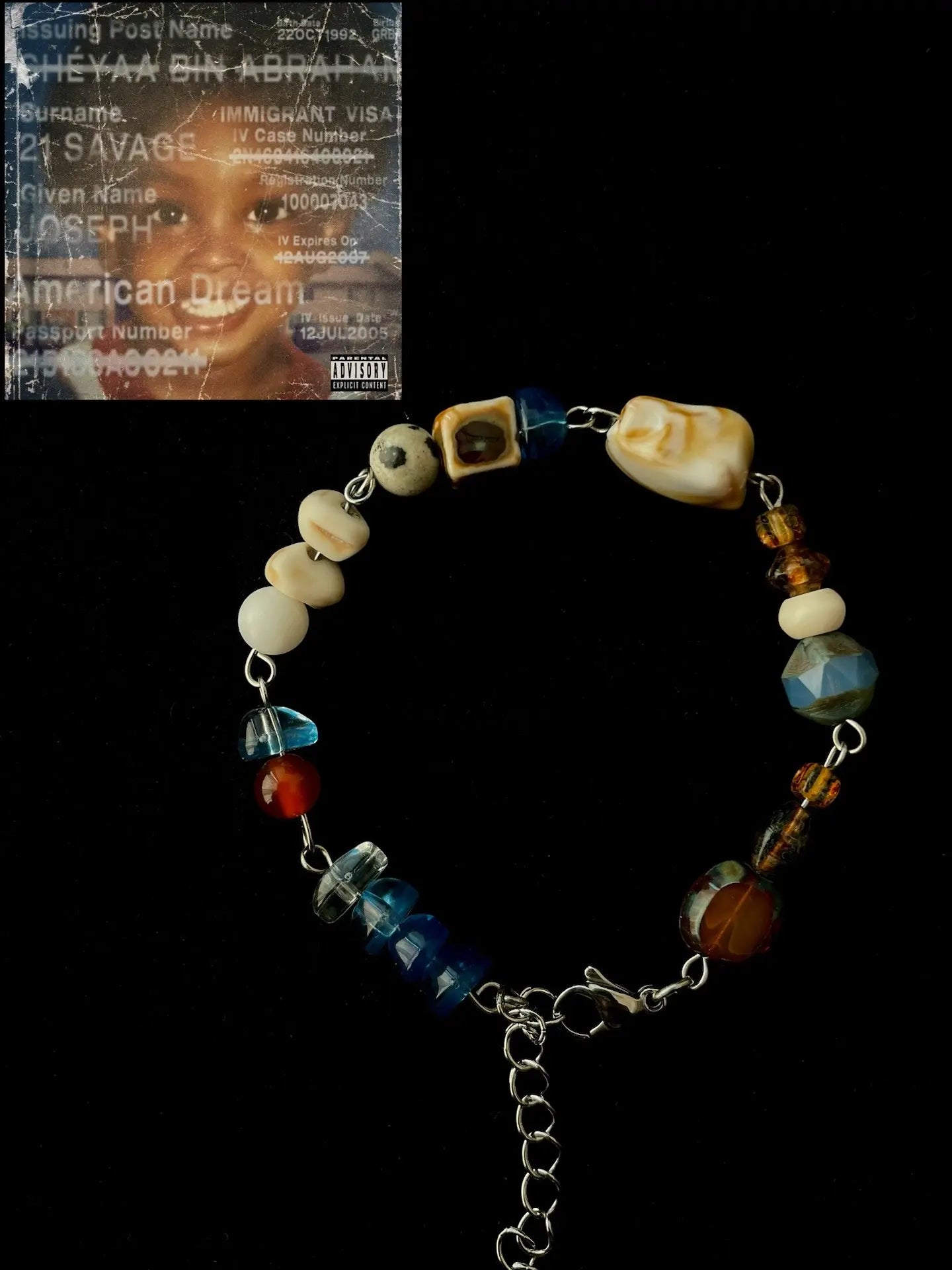 Handmade Album Cover Inspired Adjustable Bracelet | Music Theme Fashion Jewelry | Unique Design & Copyright-Safe
