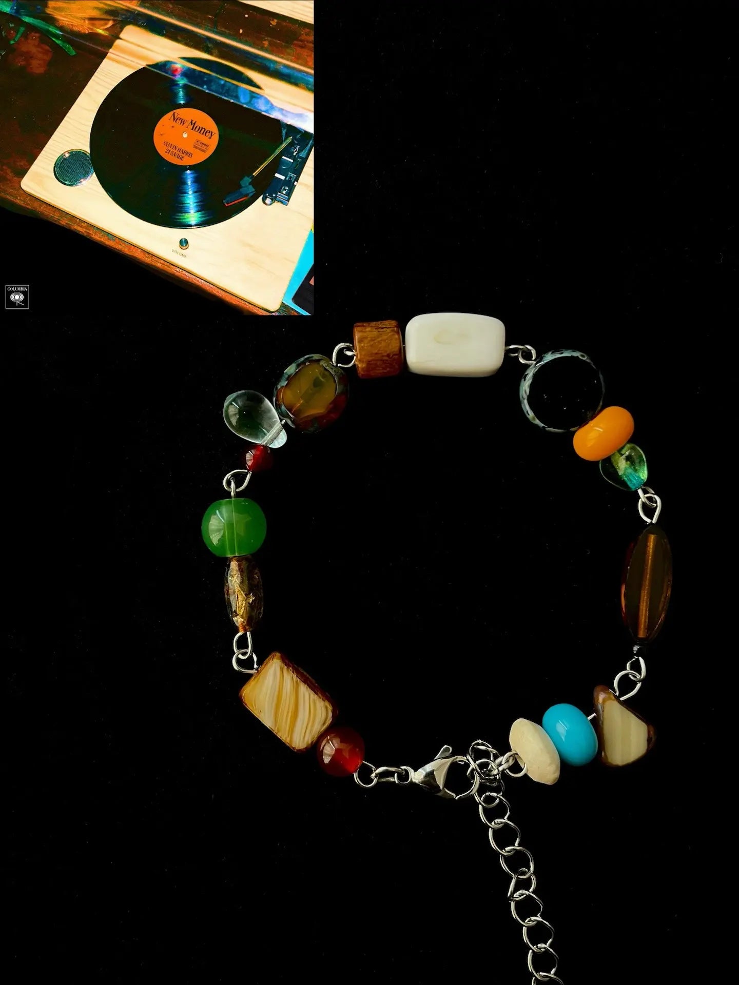 Handmade Album Cover Inspired Adjustable Bracelet | Music Theme Fashion Jewelry | Unique Design & Copyright-Safe