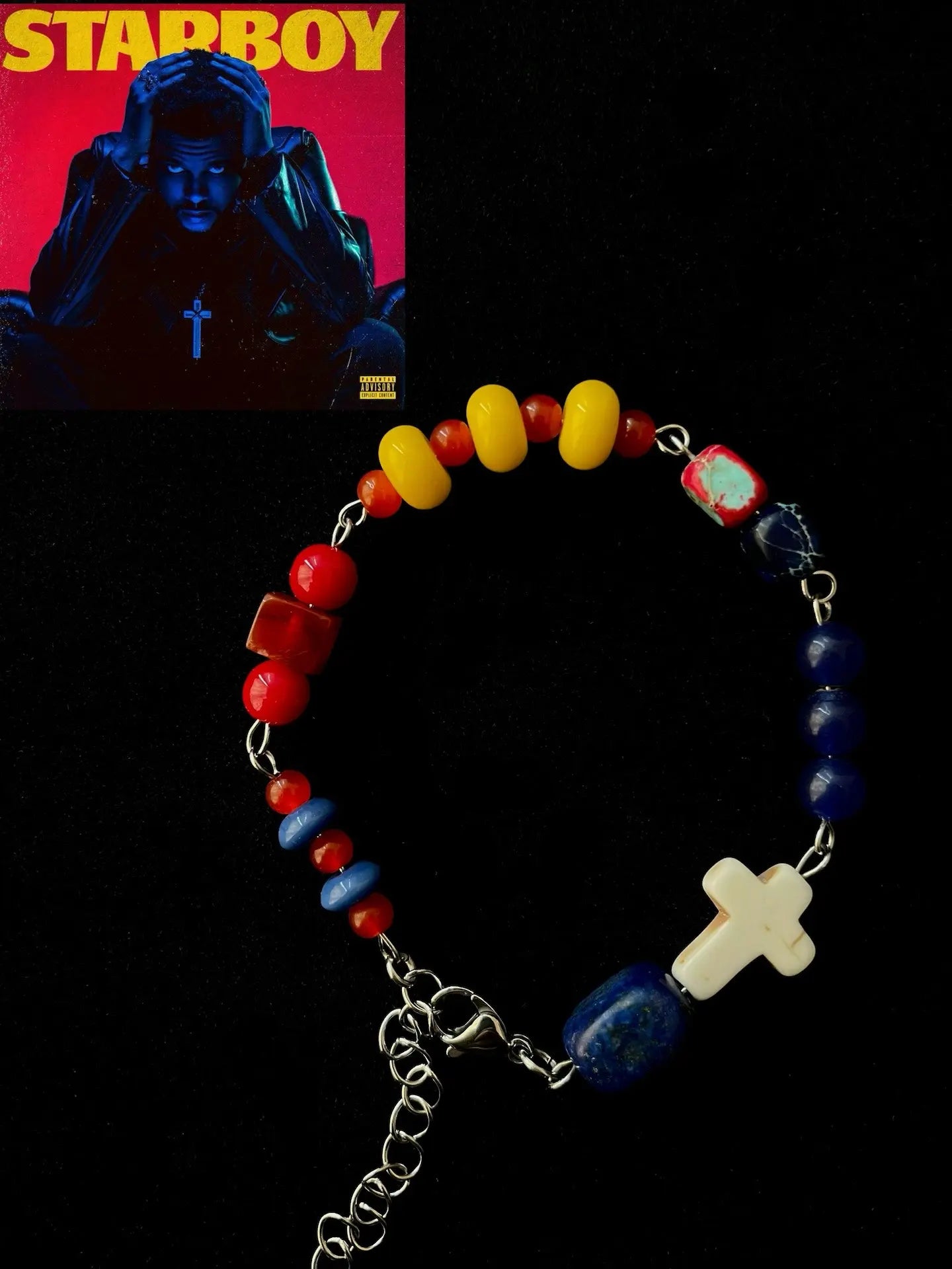 Handmade Album Cover Inspired Adjustable Bracelet | Music Theme Fashion Jewelry | Unique Design & Copyright-Safe