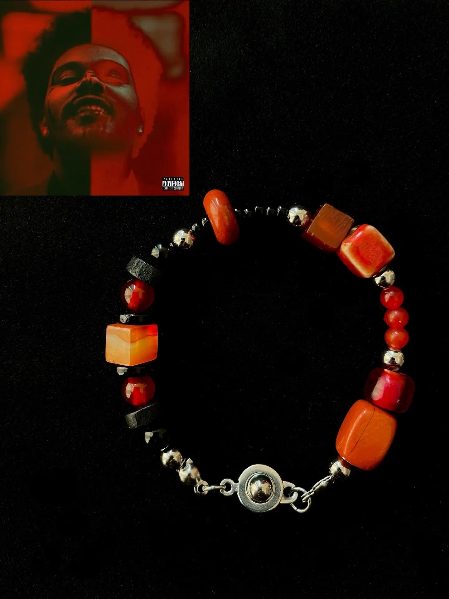 Handmade Album Cover Inspired Adjustable Bracelet | Music Theme Fashion Jewelry | Unique Design & Copyright-Safe