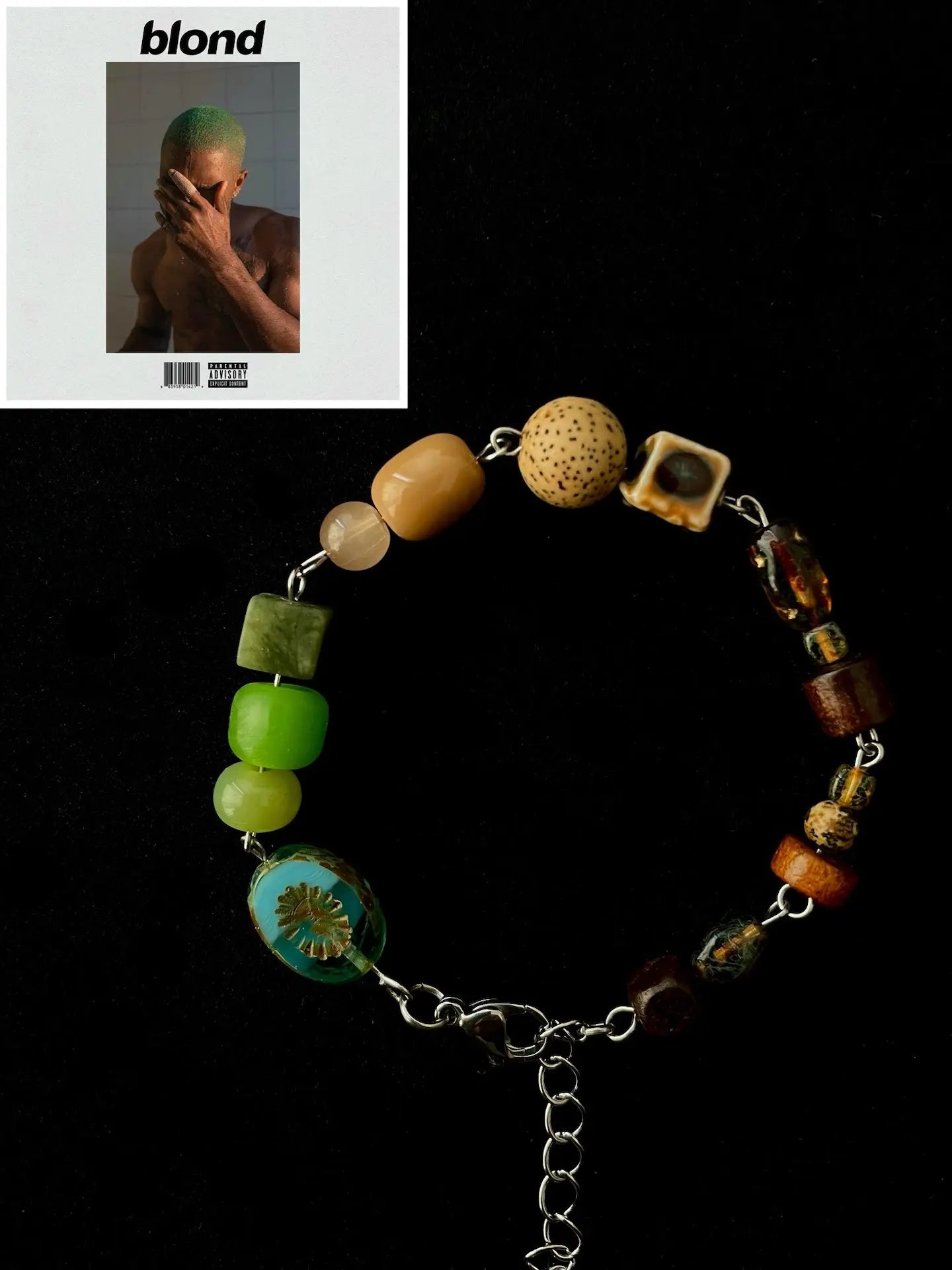 Handmade Album Cover Inspired Adjustable Bracelet | Music Theme Fashion Jewelry | Unique Design & Copyright-Safe
