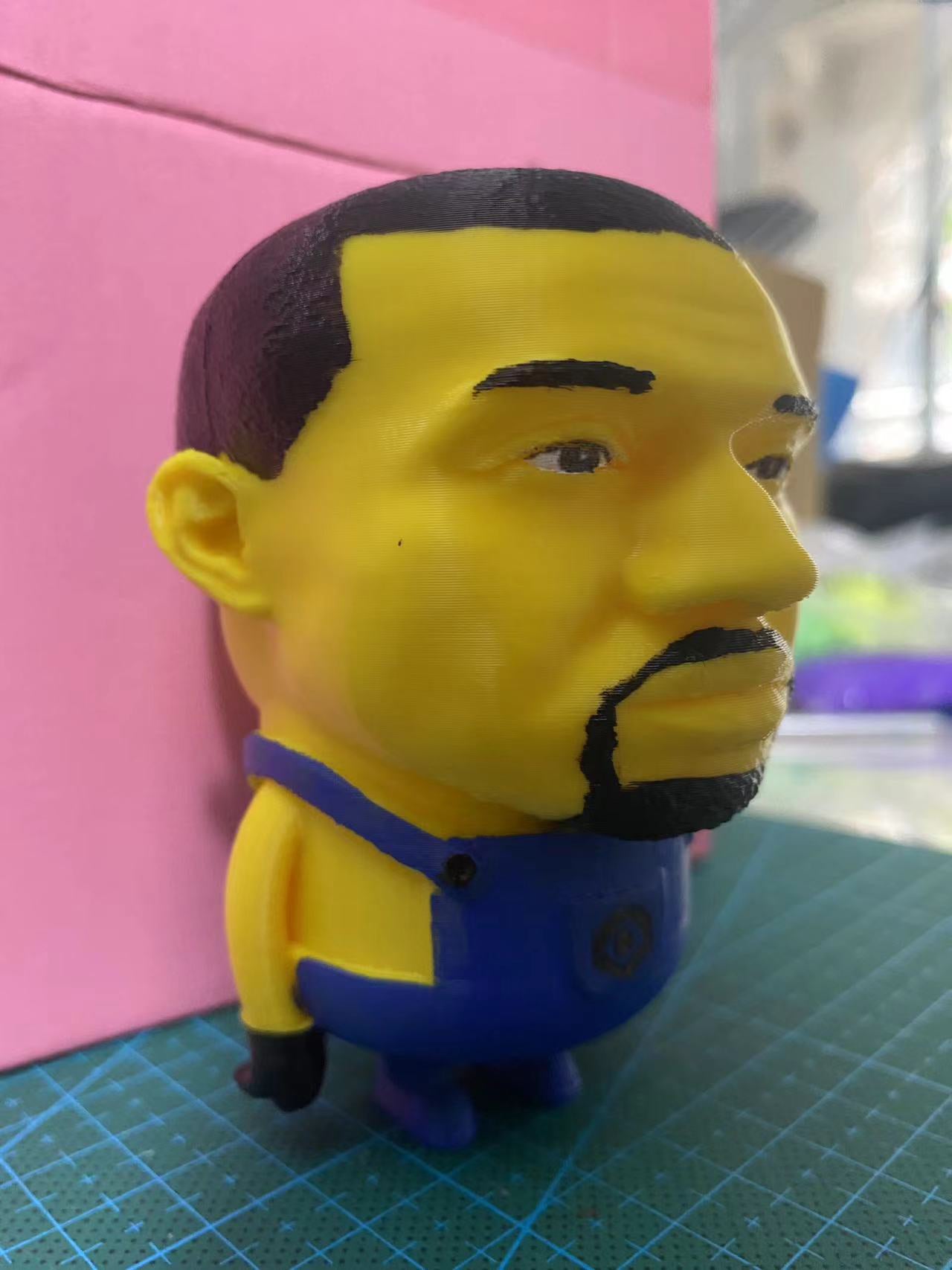 Playful Rap & Cartoon Mashup Sculpture - Surreal Pop Art Desk Toy for HipHop Meme Lovers
