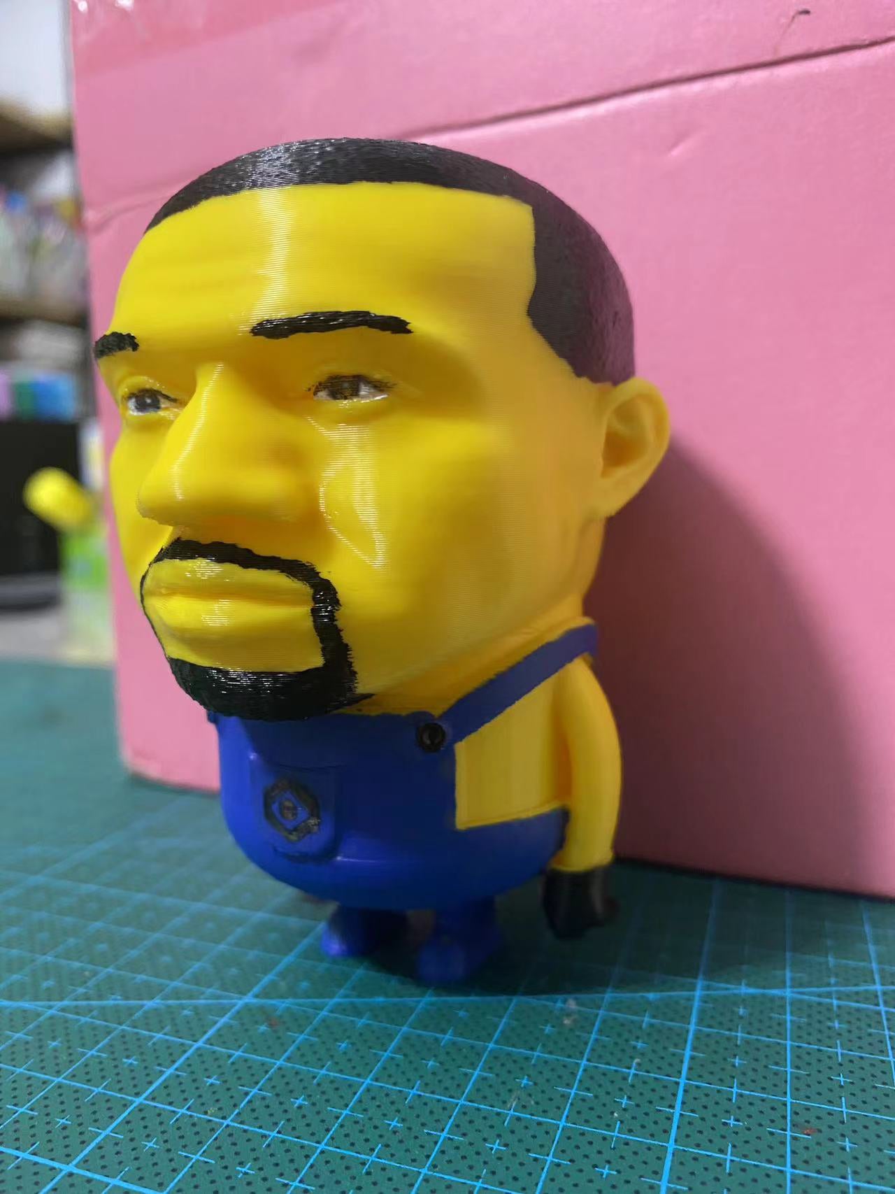 Playful Rap & Cartoon Mashup Sculpture - Surreal Pop Art Desk Toy for HipHop Meme Lovers