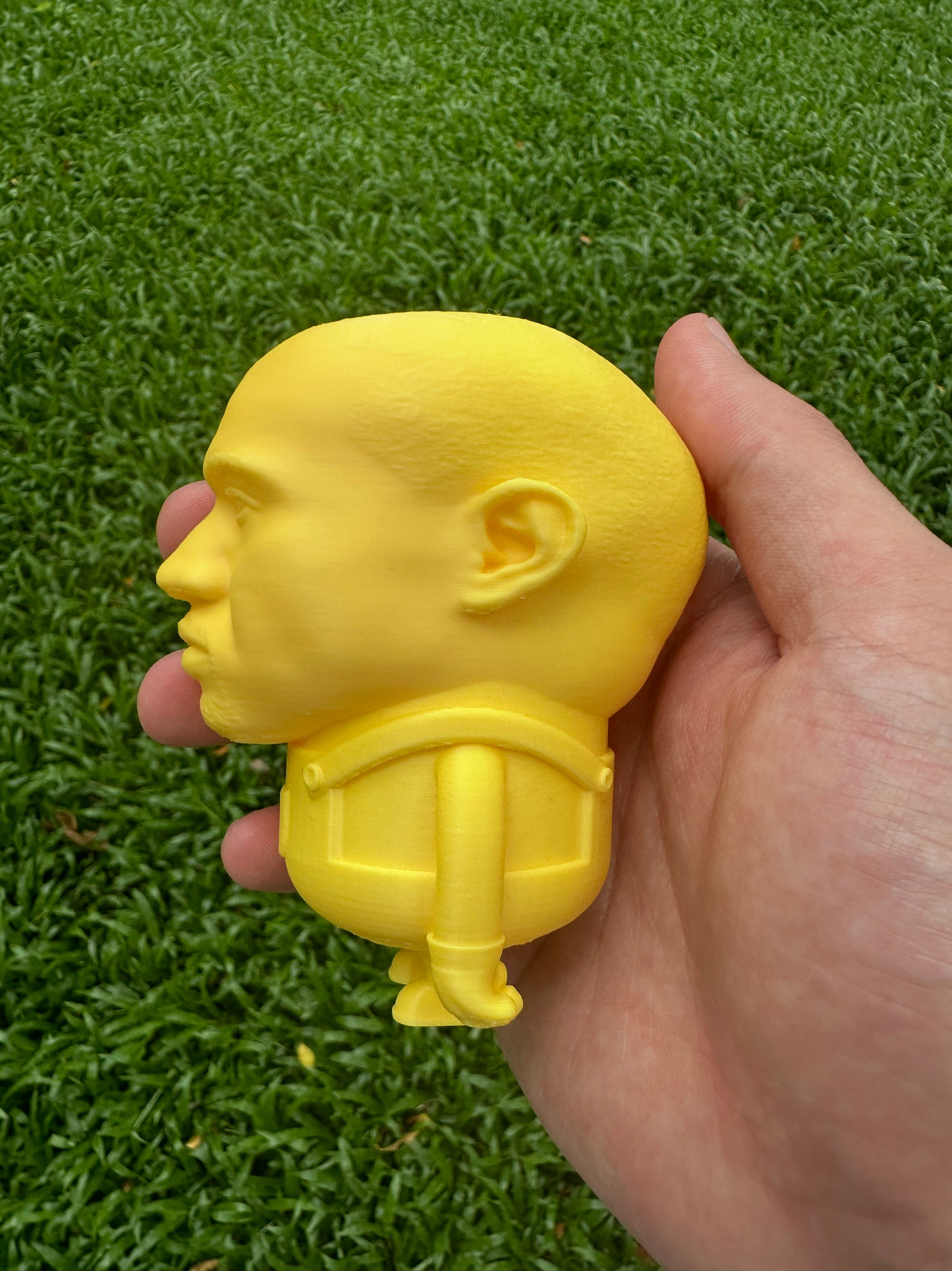Playful Rap & Cartoon Mashup Sculpture - Surreal Pop Art Desk Toy for HipHop Meme Lovers